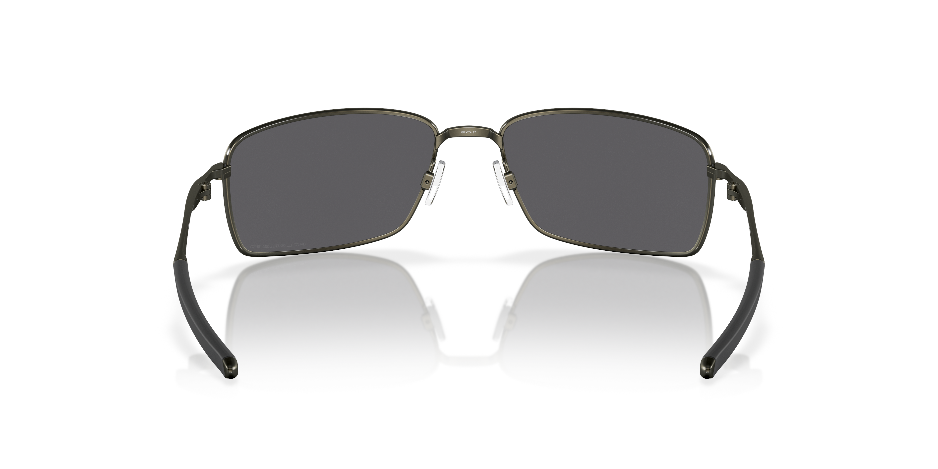 Oakley Square Wire Polarized Black Iridium Rectangular Men's Sunglasses  OO4075 407505 60 - Walmart.com