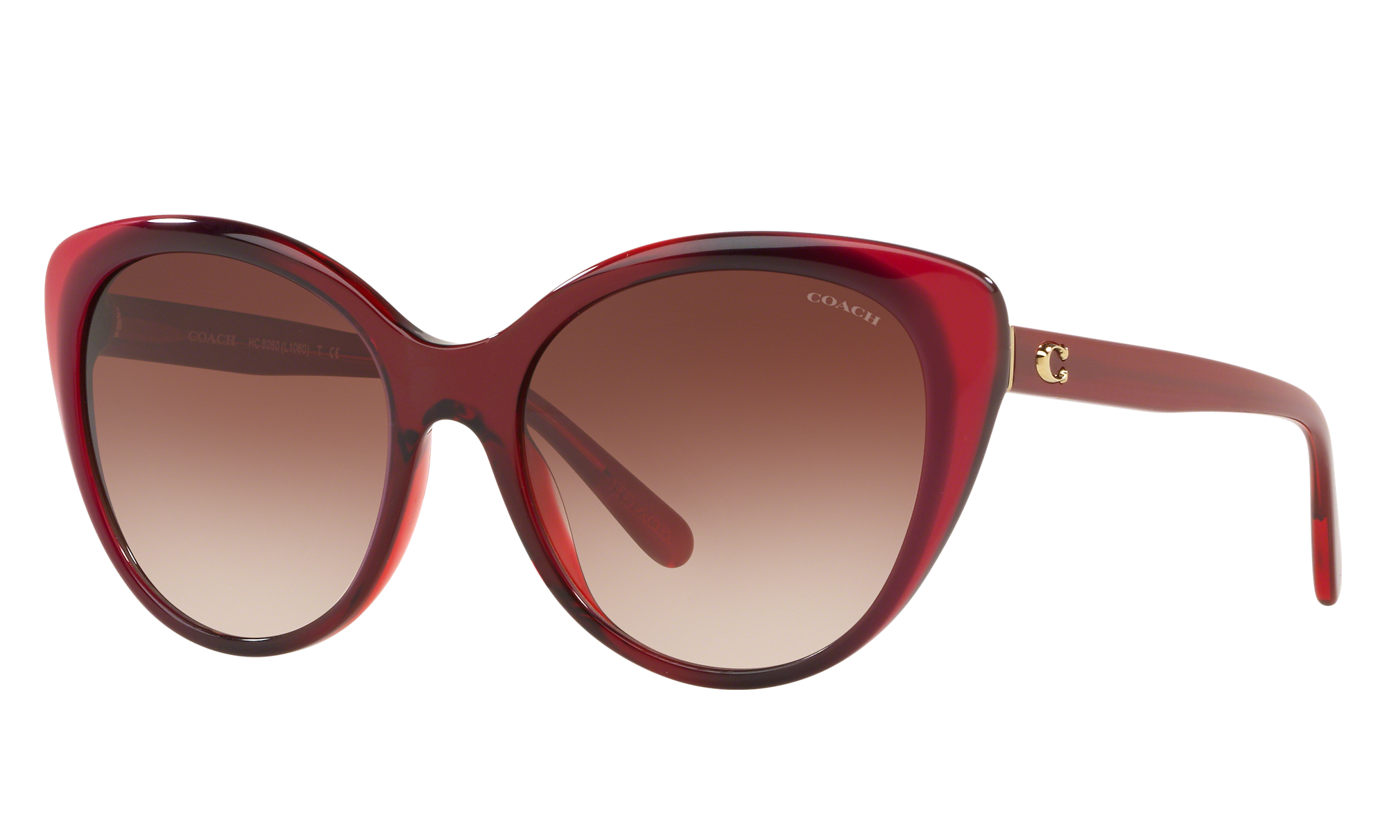 Coach L1060 Red Sunglasses | Glasses.com® | Free Shipping