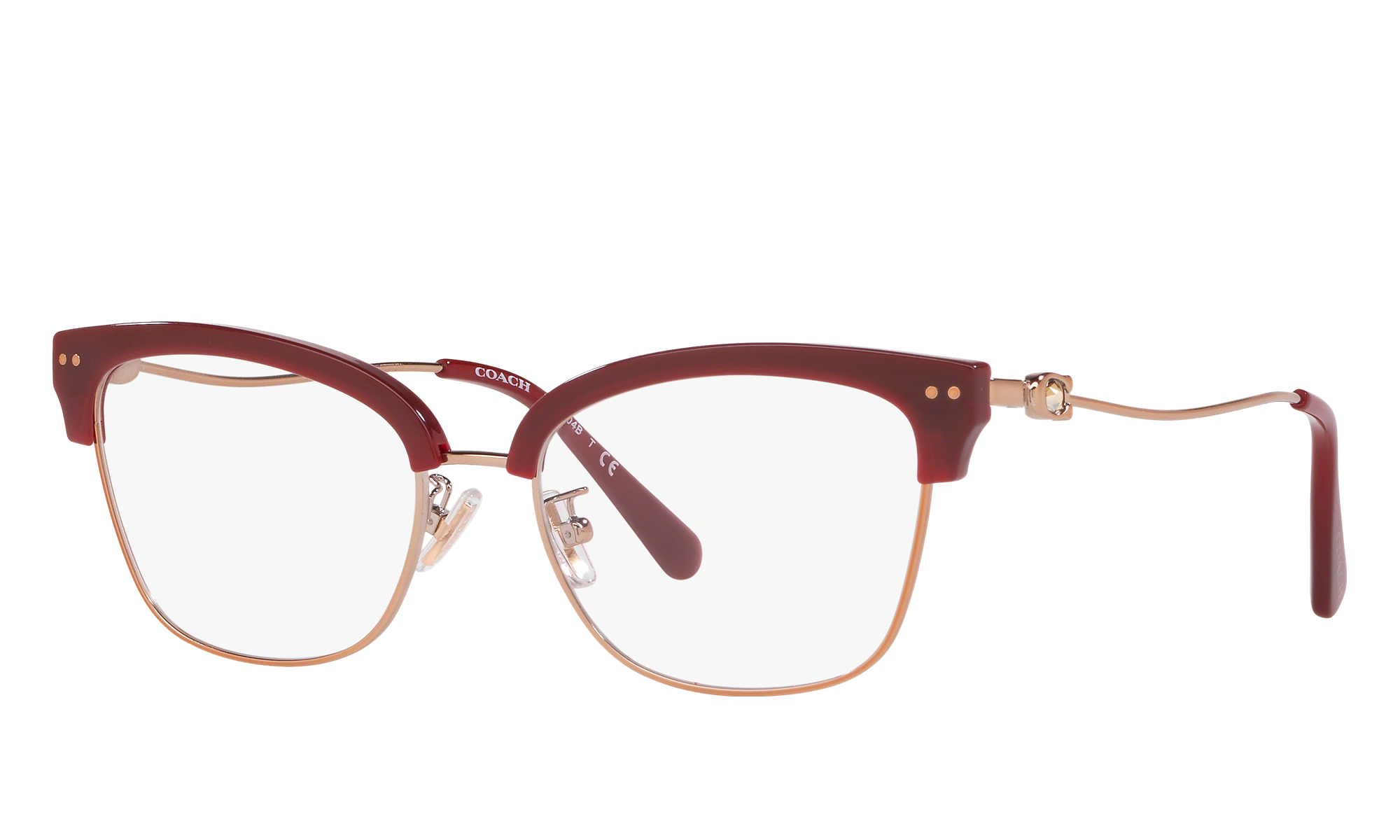 Coach Unisex Hc5104b Burgundy ,  Rose Gold Size: Large