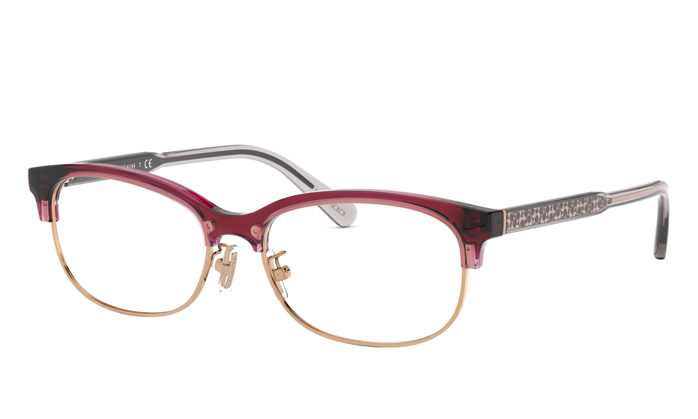Coach HC6144 Transparent Mauve / Rose Gold