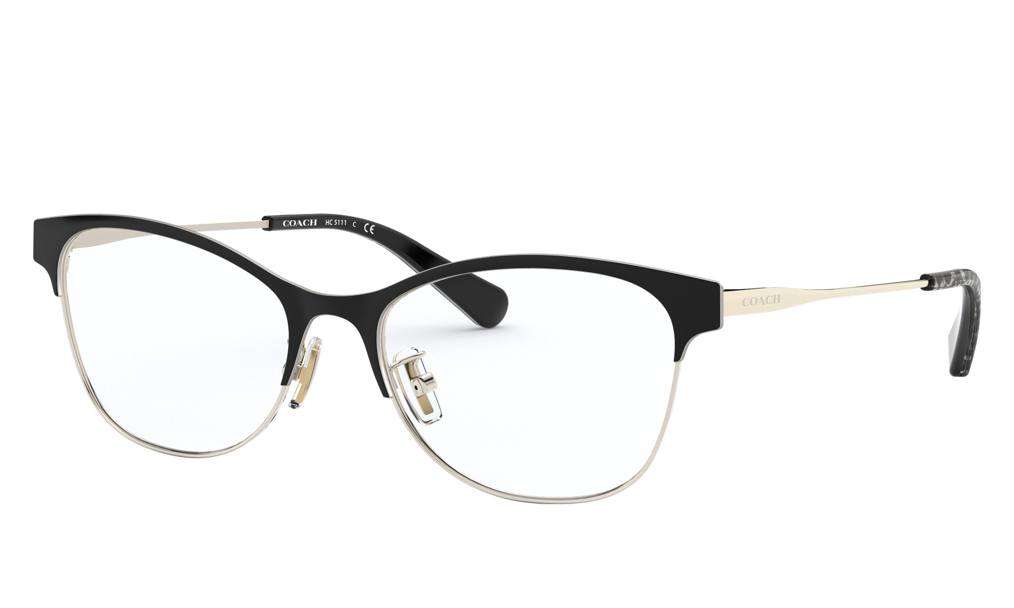 Coach HC5111 Black/Light Gold Eyeglasses Free Shipping