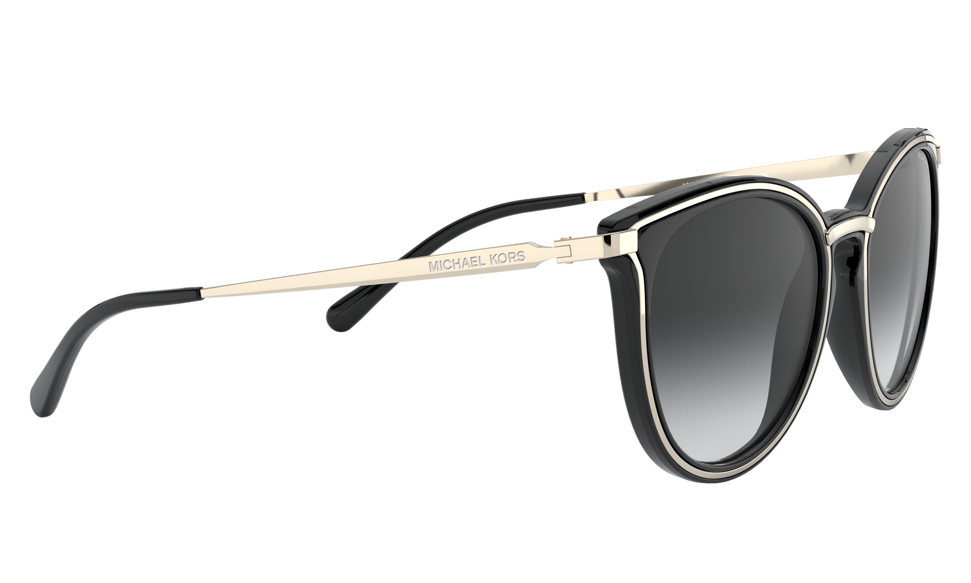 Michael Kors Sunglasses Azur MK1065 10148G Light GoldBlackGrey Gradient  54mm  EyeSpecscom
