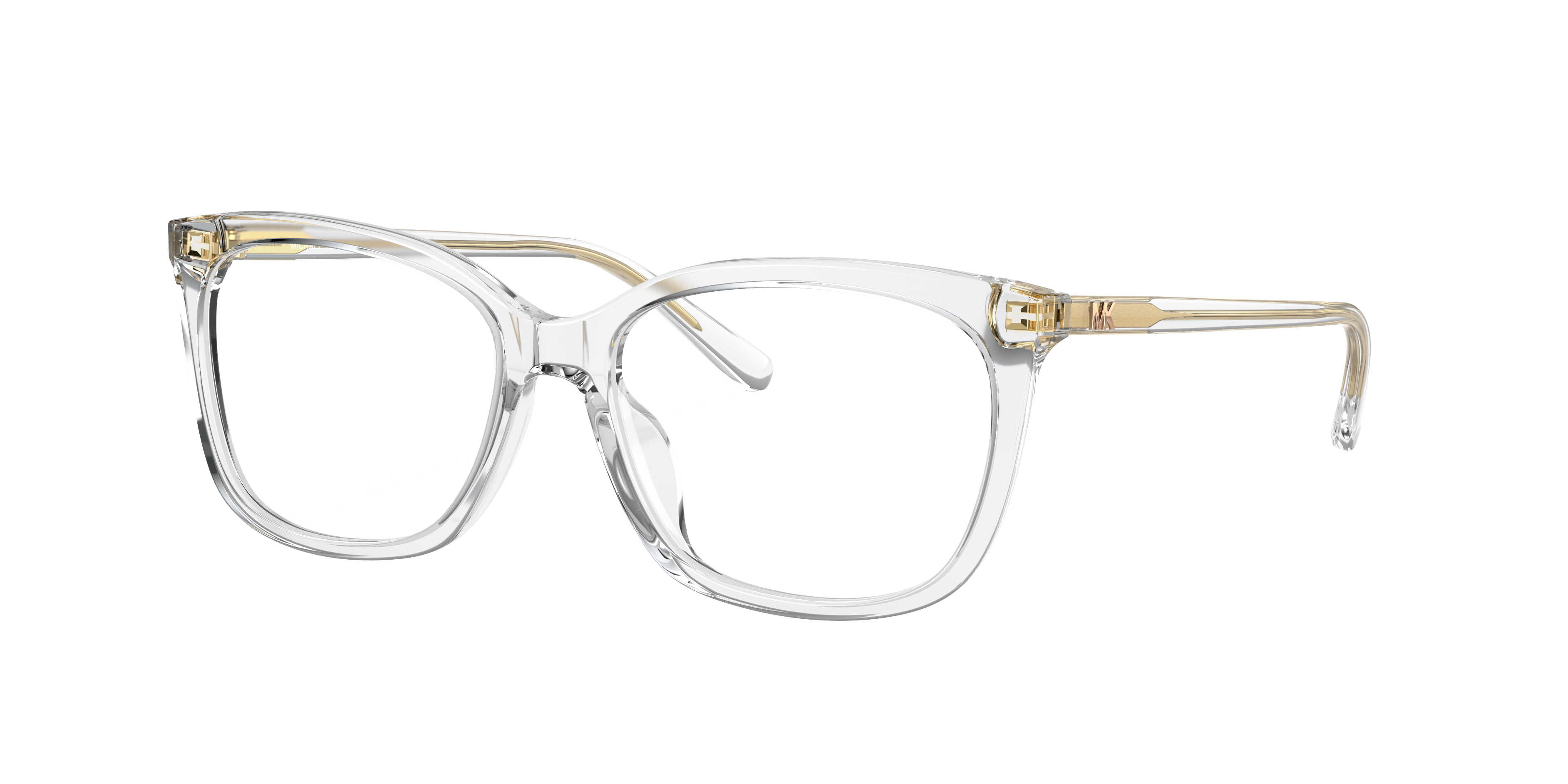 michael kors clear and gold glasses