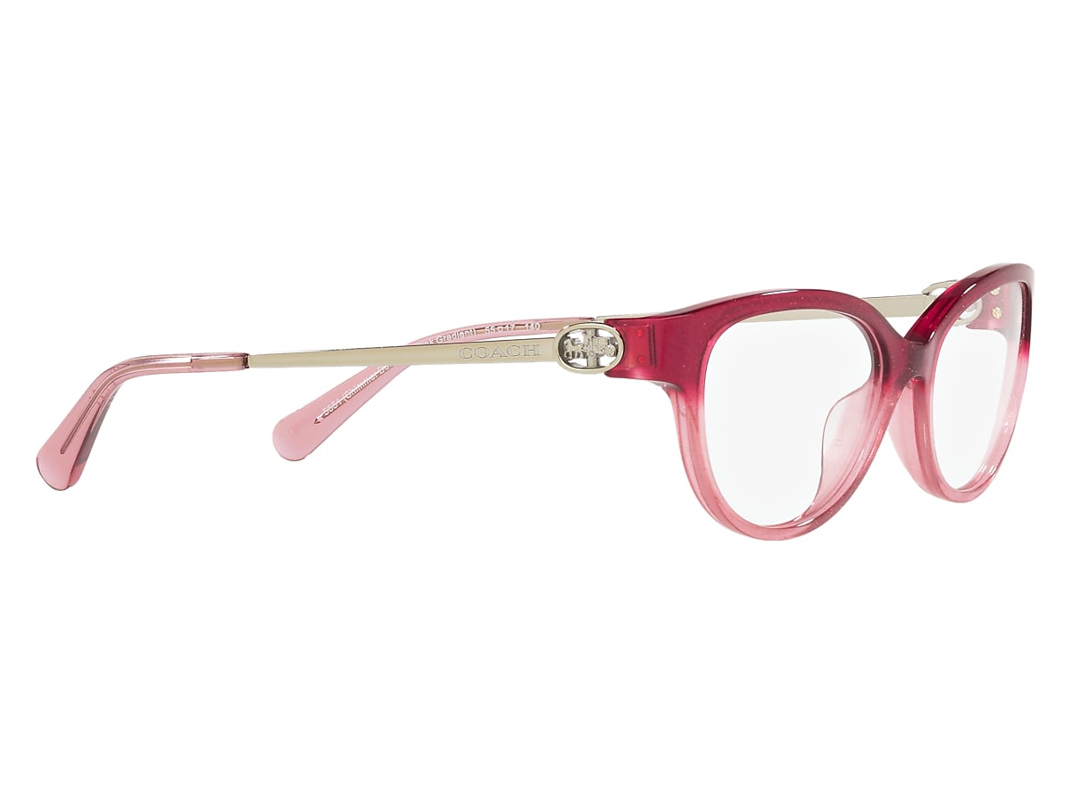 Coach burgundy buy pink luxury frames for glasses with case