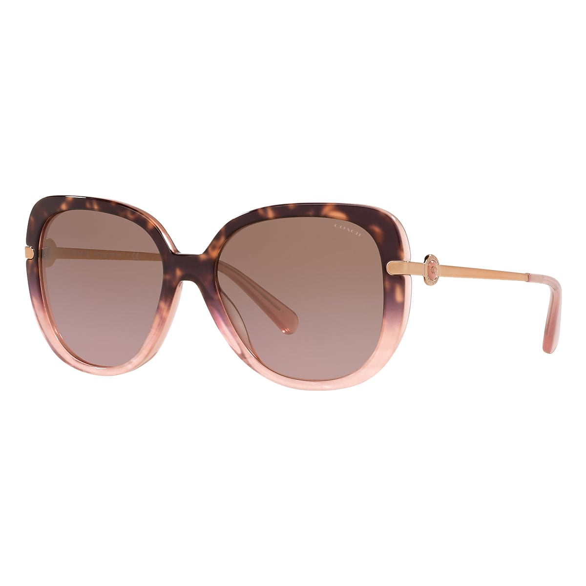 コーチ HC8305 PINK TORTOISE/BURGUNDY LENS-