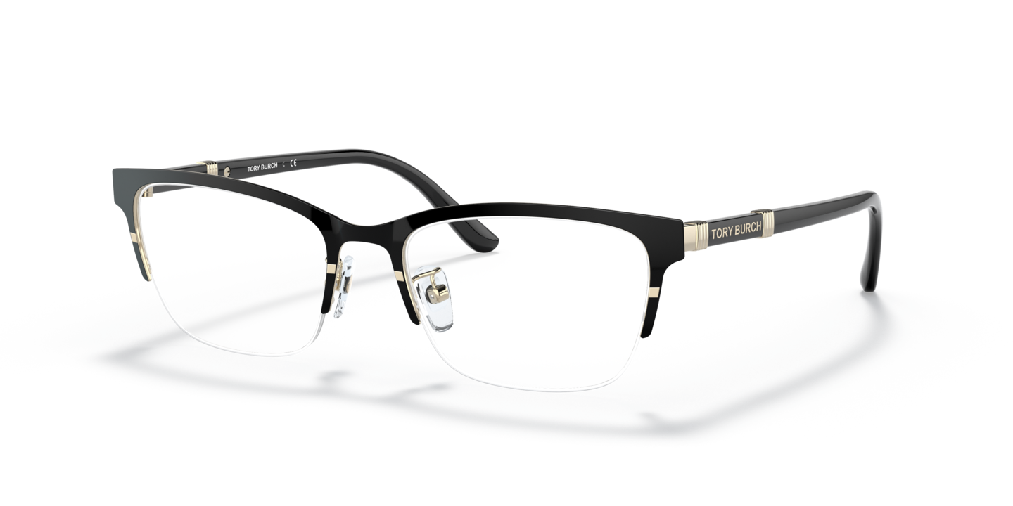 Tory Burch Black/Shiny Gold Eyeglasses ® | Free Shipping