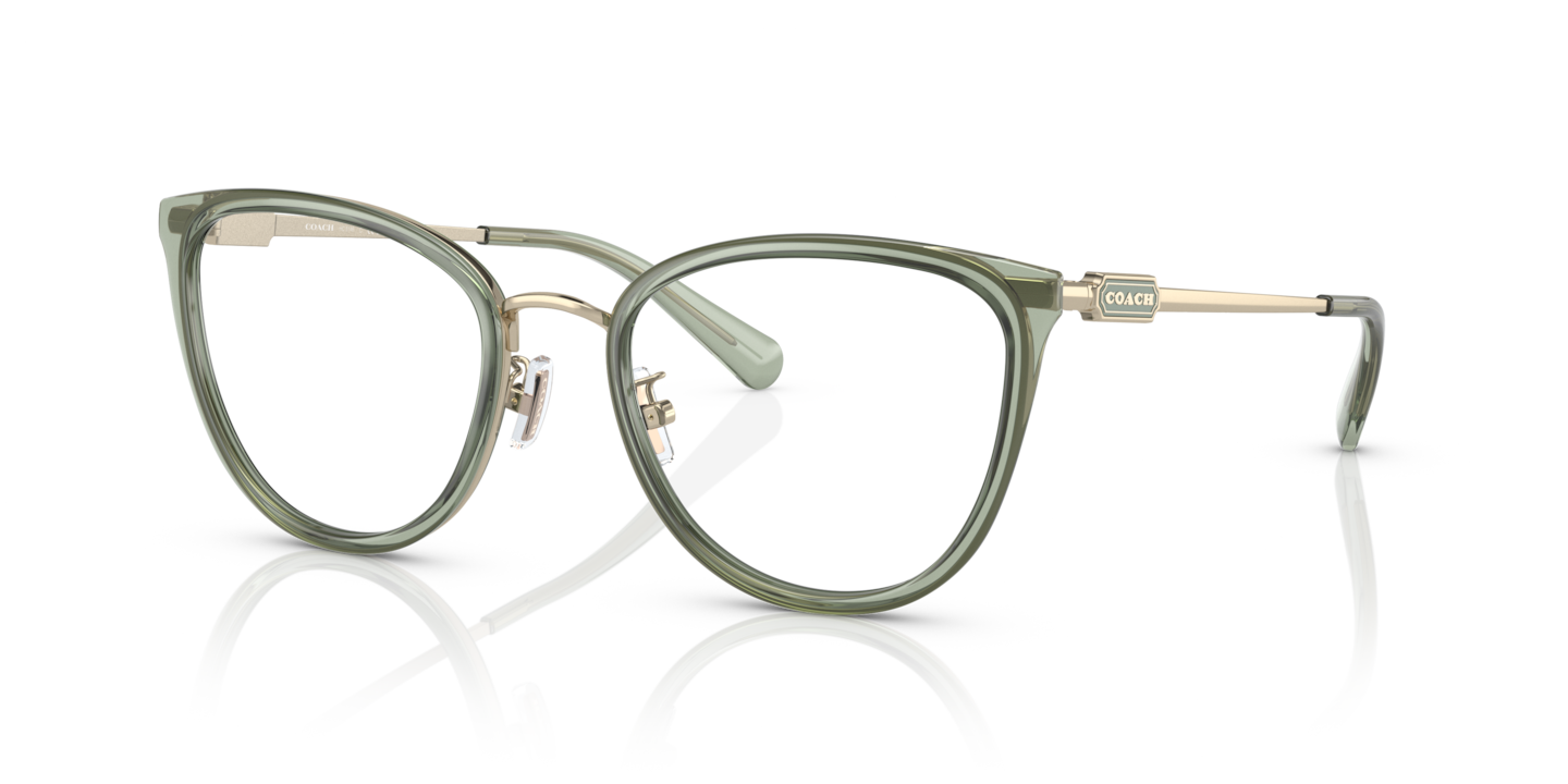 Coach Transparent Green Eyeglasses ® | Free Shipping