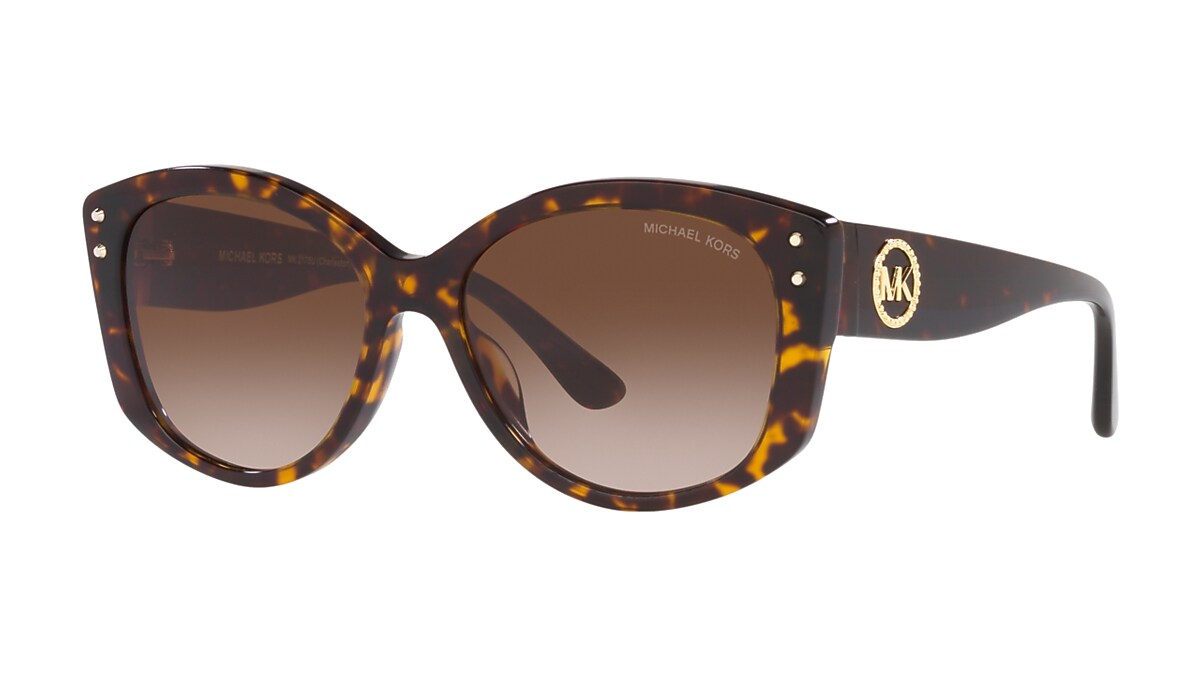 Michael Kors Dark Tortoise Sunglasses | Glasses.com® | Free Shipping