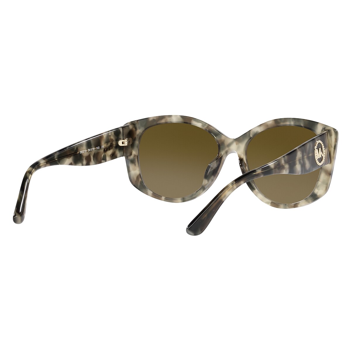 Michael Kors camel leather jacket, Prada tortoiseshell sunglasses