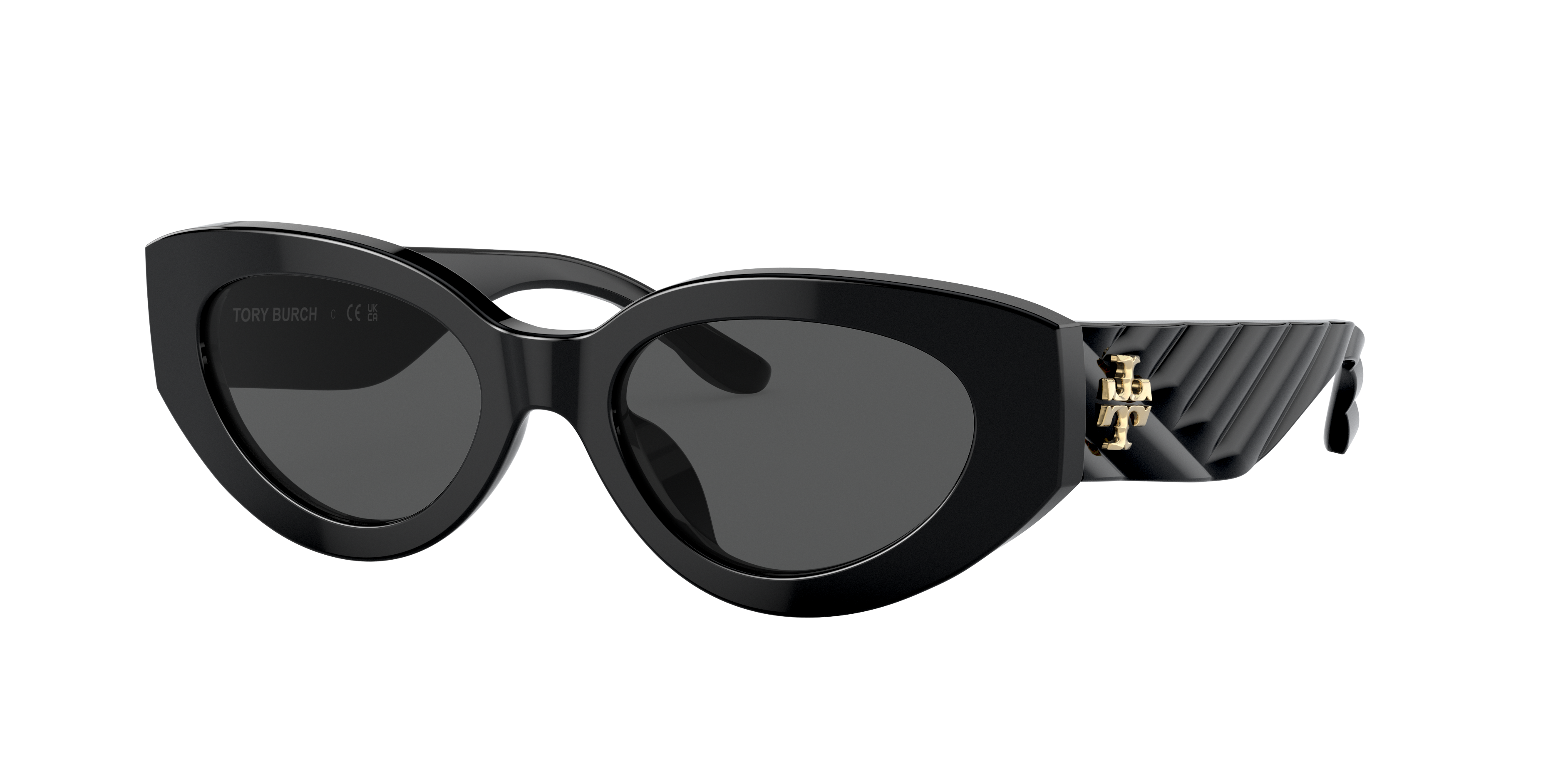 Tory Burch TY7178U Black Sunglasses | Glasses.com® | Free Shipping