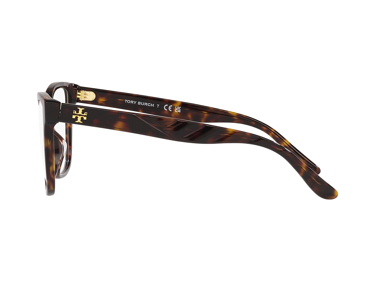 Tory Burch Dark Tortoise Eyeglasses | Glasses.com® | Free Shipping