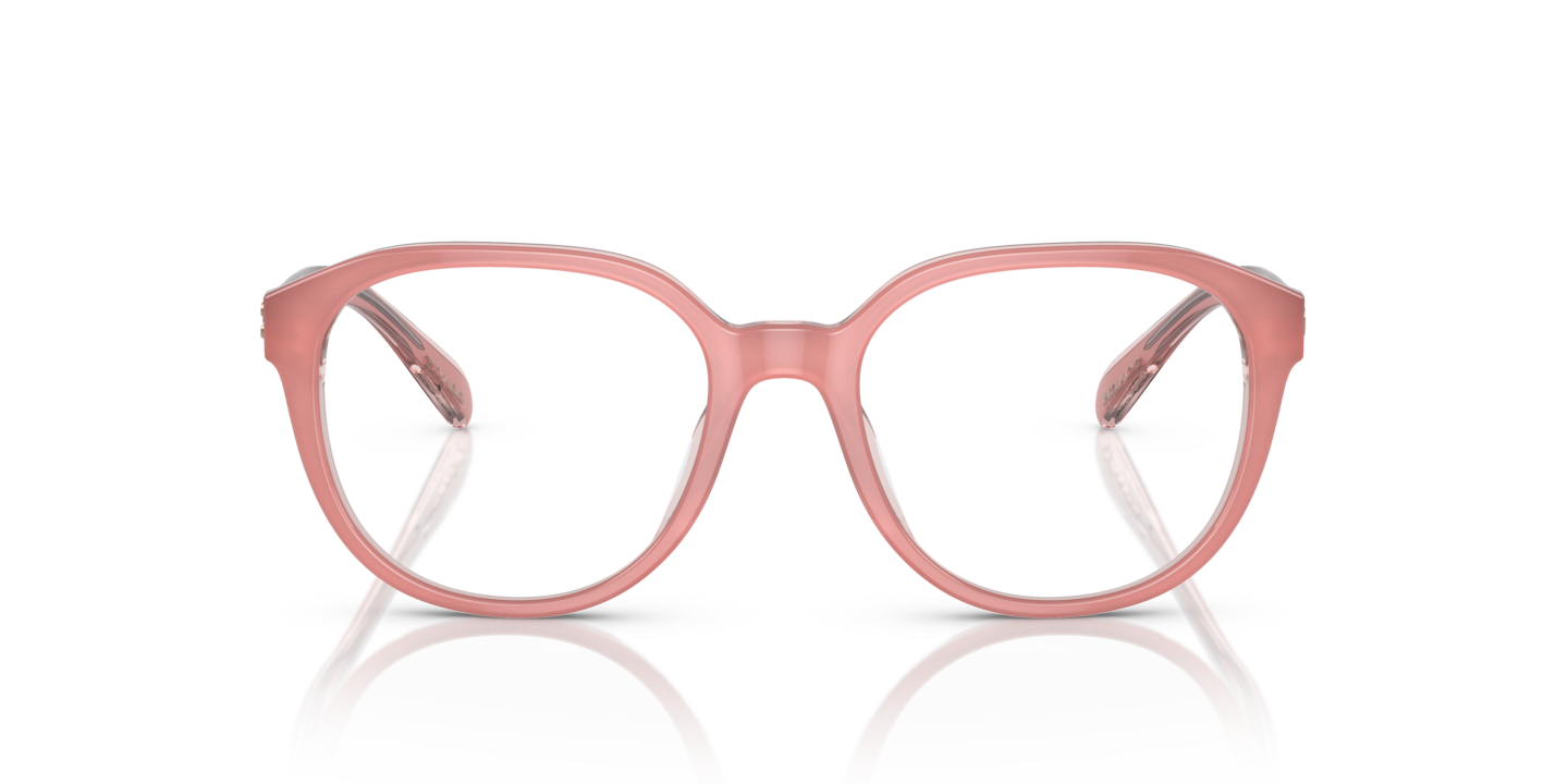 Coach transparent hot sale pink eyeglasses