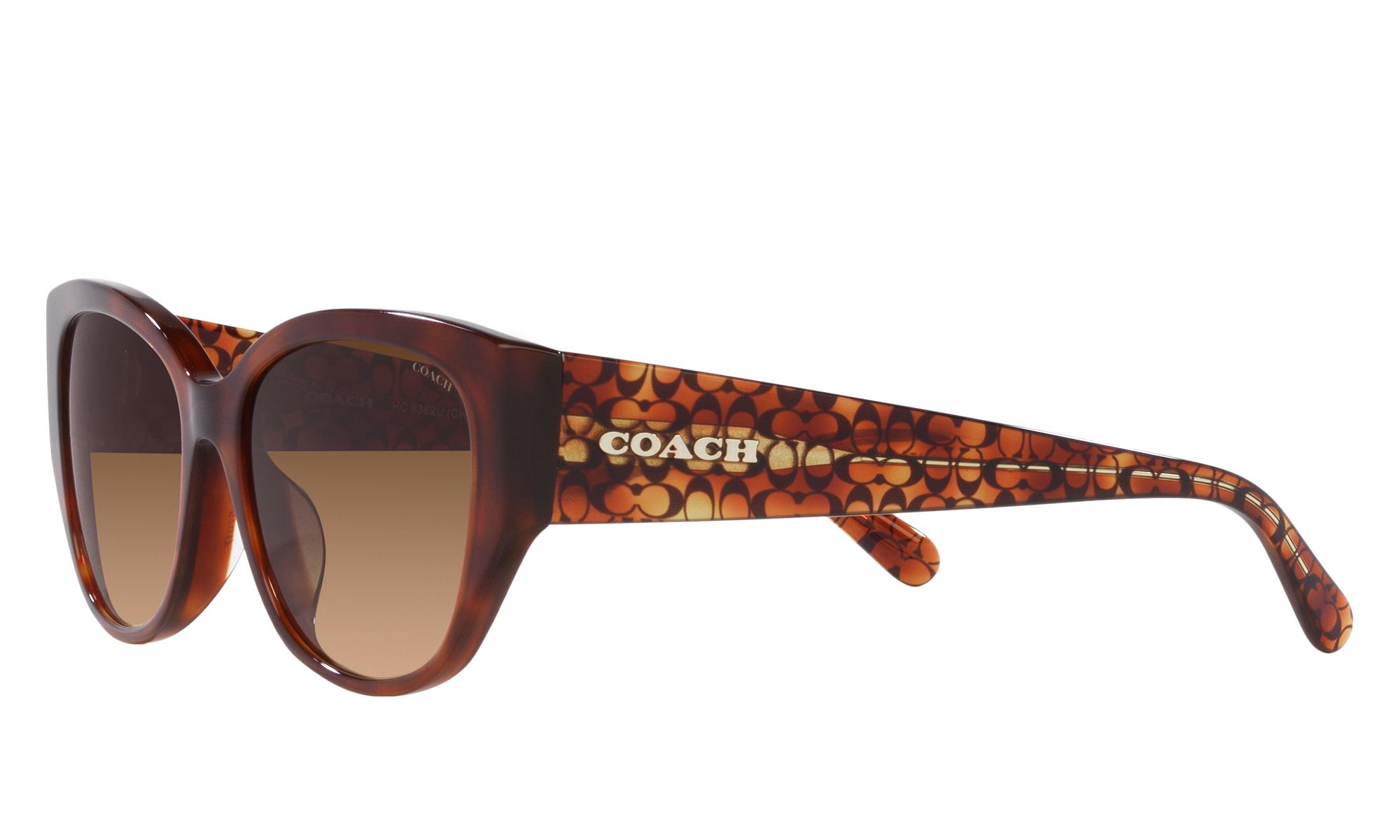 Coach HC8259 (L1061) 553413 Sunglasses Taupe Laminate / Brown Gradient |  Eyeglasses and Sunglasses by Vecarestyle