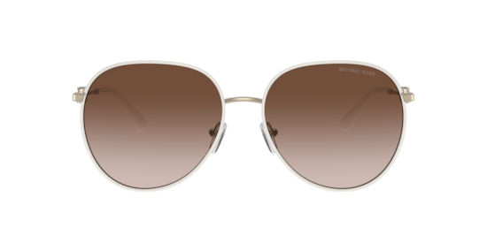 Michael Kors EMPIRE AVIATOR - Gafas de sol - light gold/white/dorado 