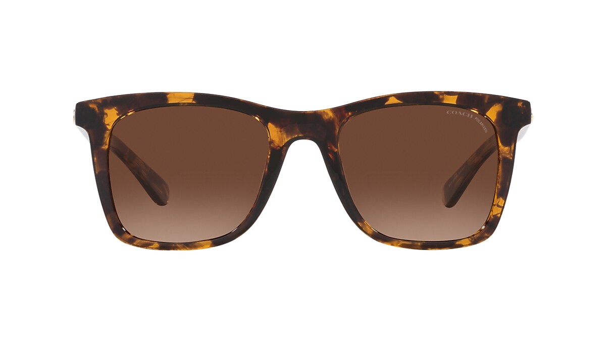 Coach HC8374U Women's Prescription Sunglasses, in Dark Tortoise