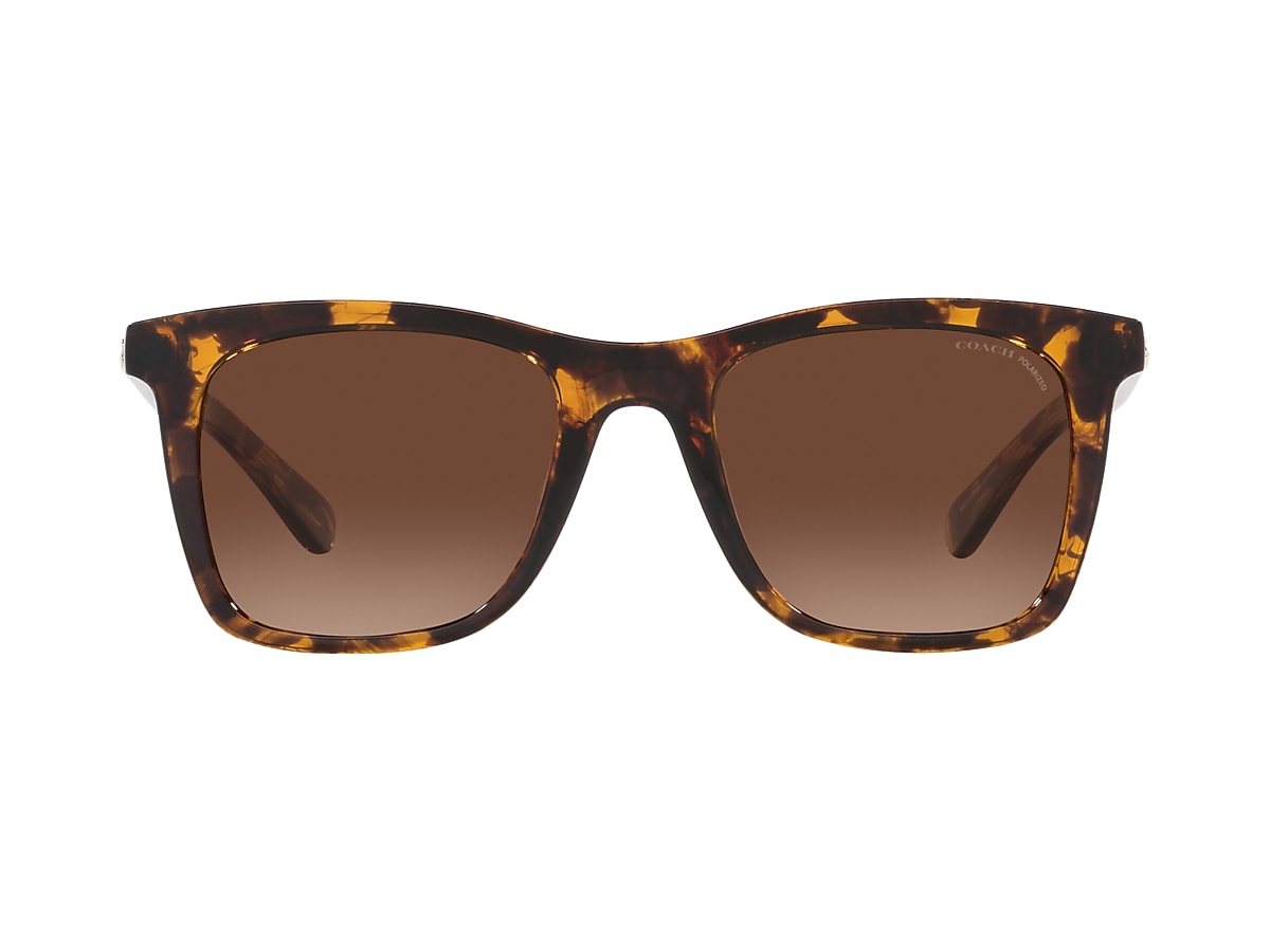 Coach HC8374U Women's Prescription Sunglasses, in Dark Tortoise