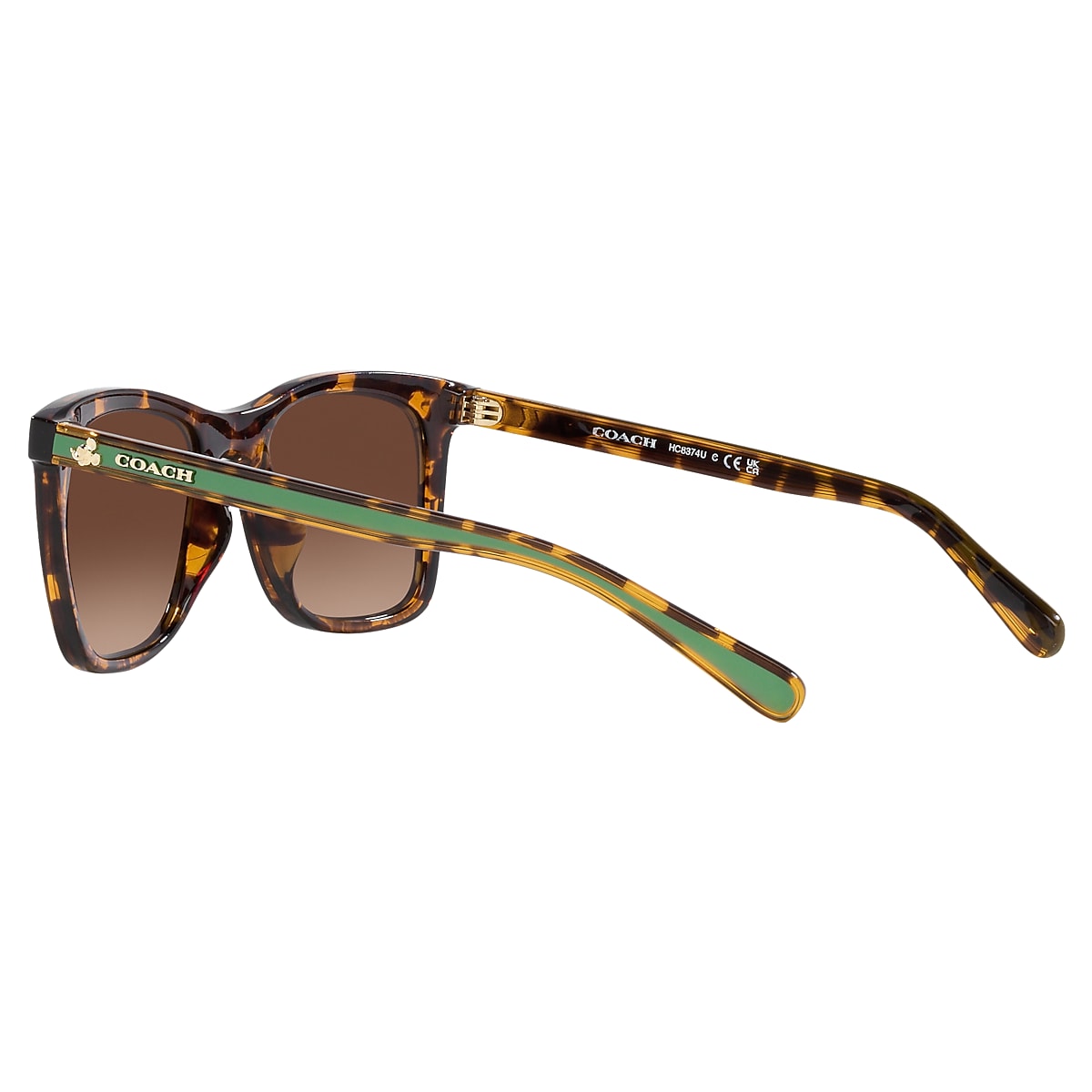 Coach HC8374U Women's Prescription Sunglasses, in Dark Tortoise