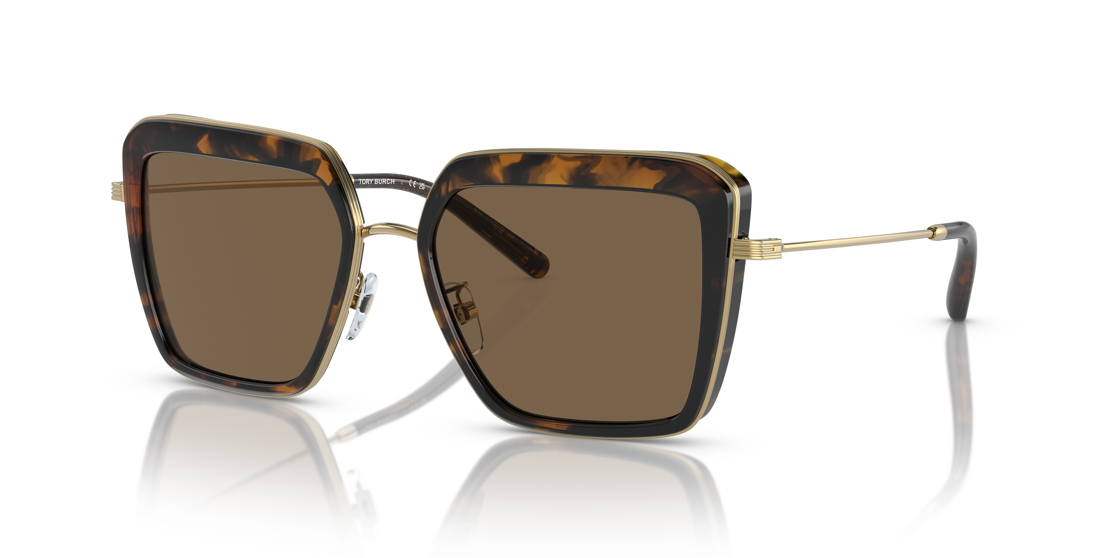 UPC 725125398558 product image for Tory Burch Unisex Ty6099 Dark Tortoise Size: Extra Large | upcitemdb.com