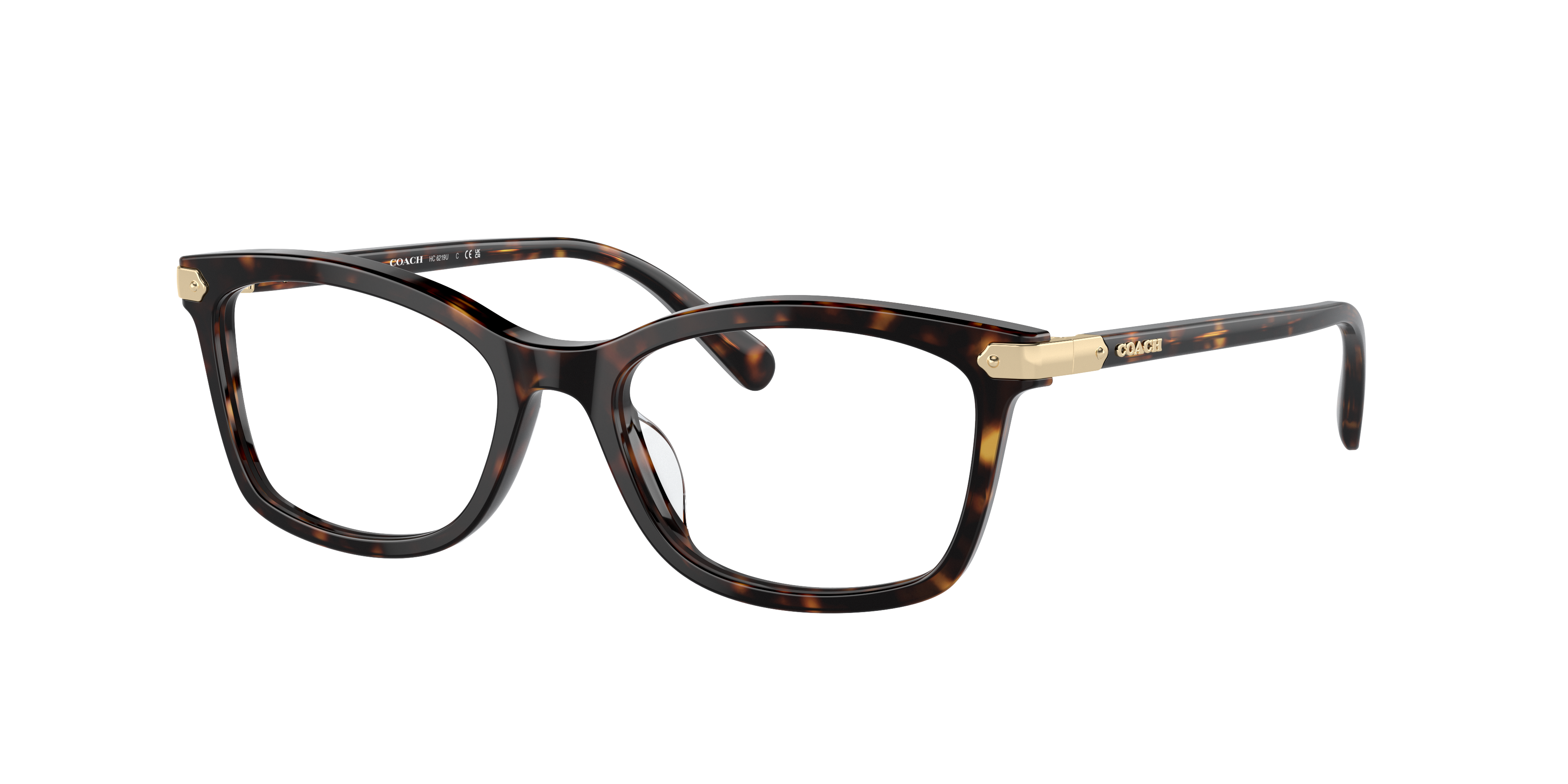 Coach HC6219U Dark Tortoise Eyeglasses | Glasses.com® | Free Shipping