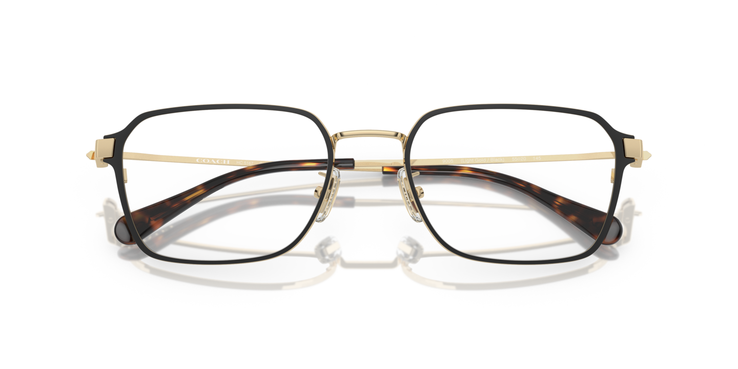 Coach gold outlet frame glasses