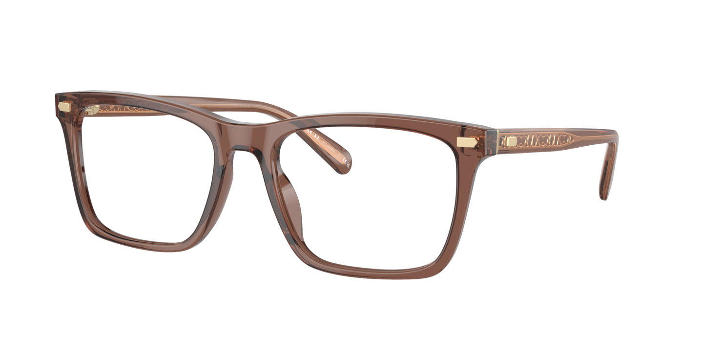 Coach HC6238U Transparent Pecan Eyeglasses | Glasses.com® | Free Shipping