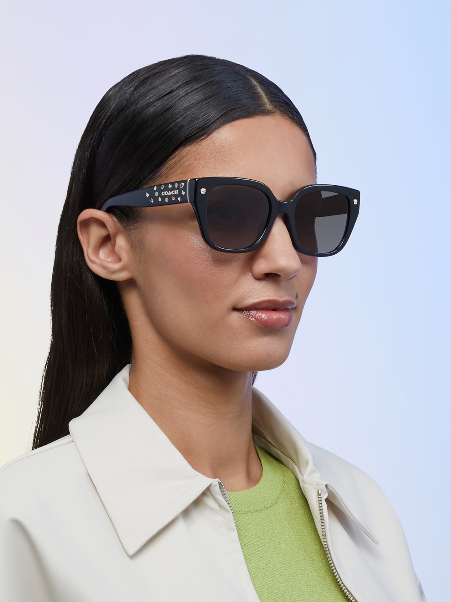 Sunglasses Coach HC8392U CR611 | Free Shipping | Glasses.com®