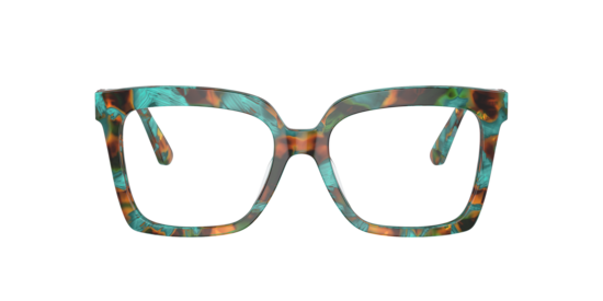 Michael Kors Teal Graphic Tortoise Eyeglasses | Glasses.com 