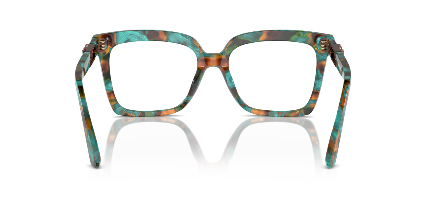 Michael Kors Teal Graphic Tortoise Eyeglasses | Glasses.com 