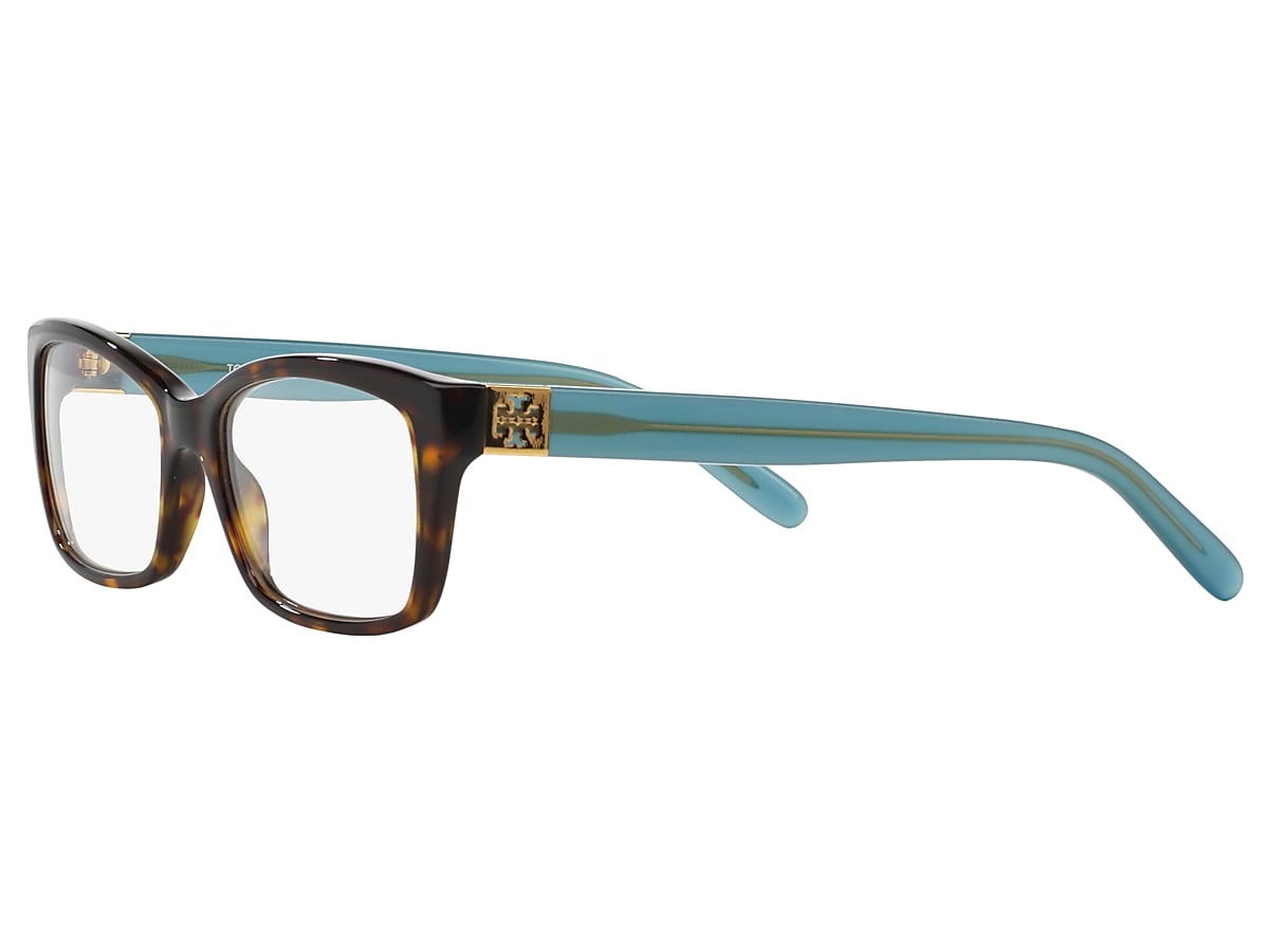 Tory Burch Dark Tortoise Eyeglasses | Glasses.com® | Free Shipping