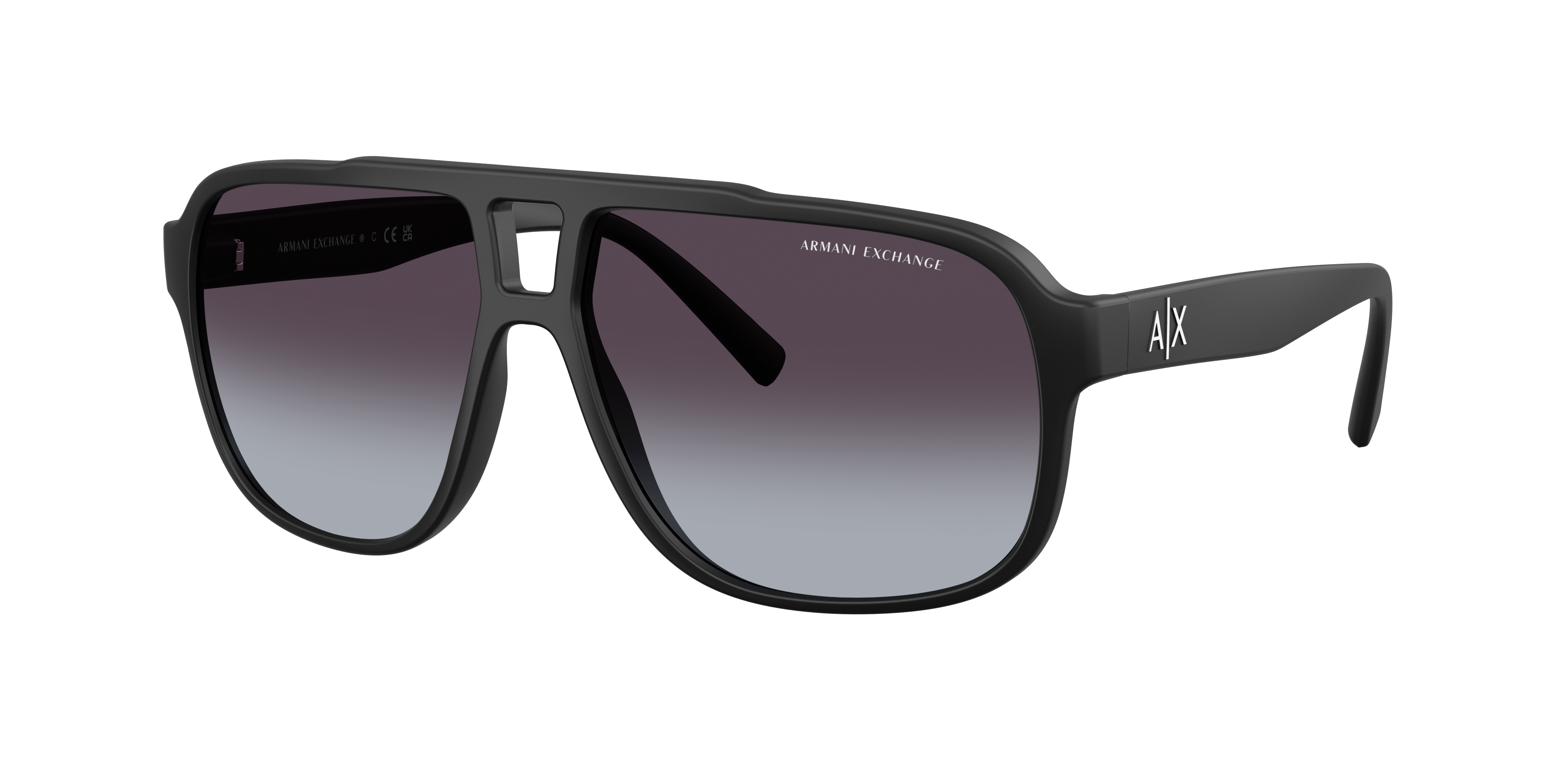 Armani Exchange AX4104S Matte Black Sunglasses | Glasses.com® | Free ...