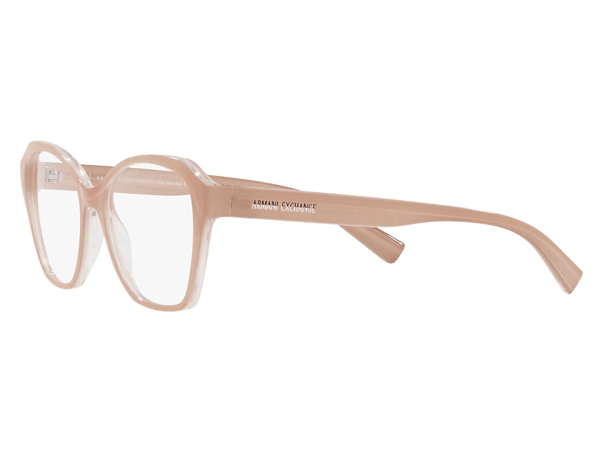 Armani Exchange Top Pink On Crystal Eyeglasses Glasses