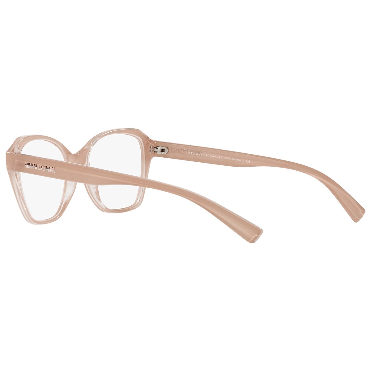 Armani Exchange Top Pink On Crystal Eyeglasses | Glasses.com