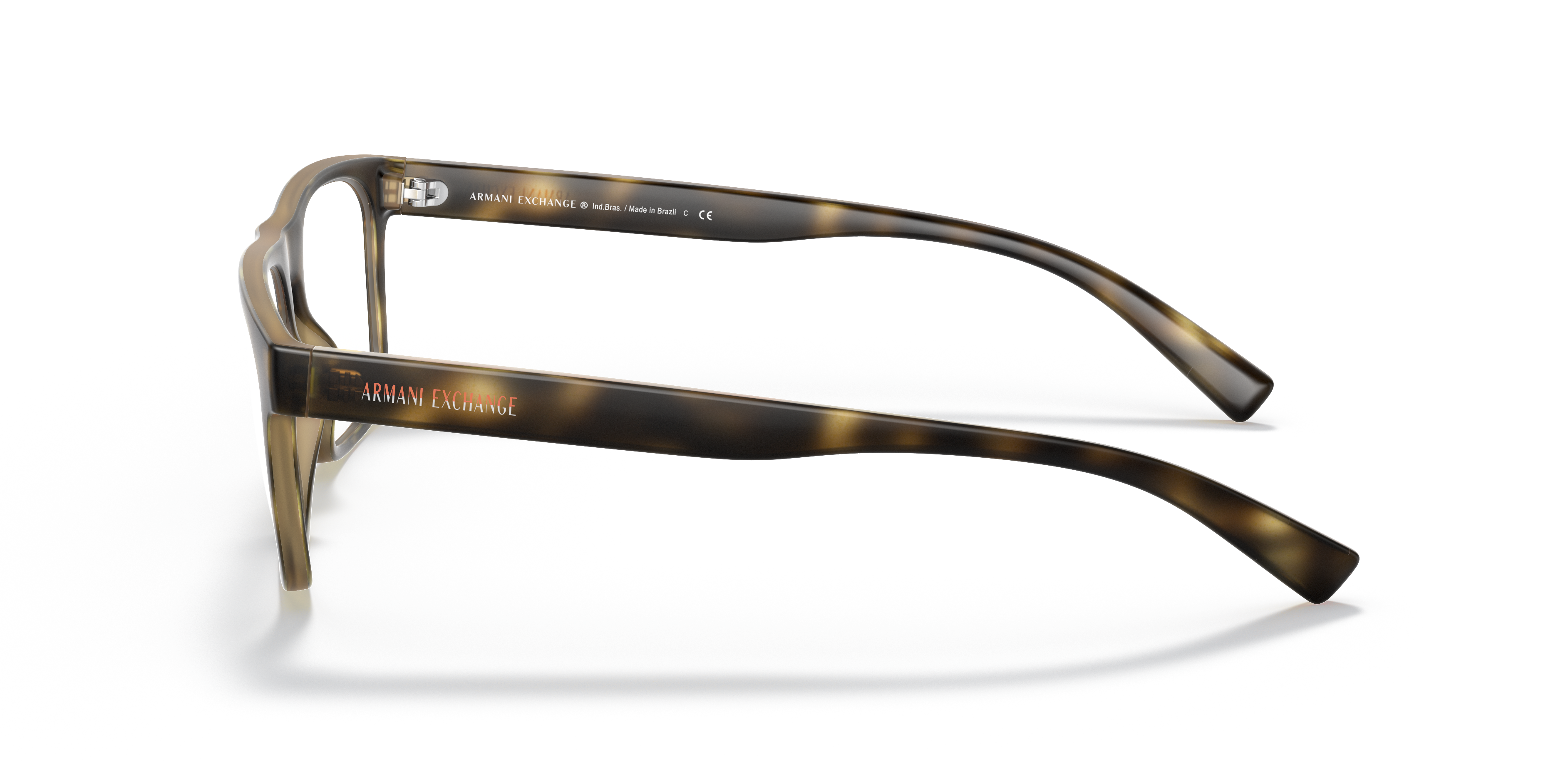 armani exchange eyeglasses ax3064 8290 matte transp mallard green 53 mm