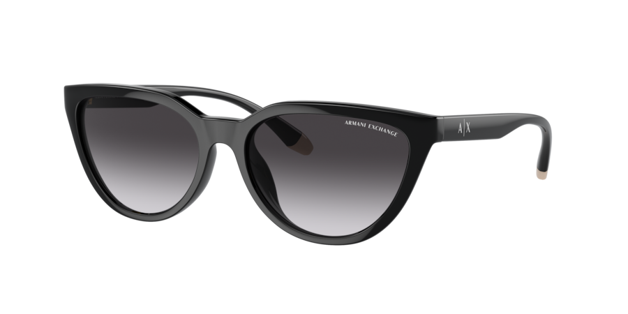 Armani Exchange Shiny Black Sunglasses | Glasses.com® | Free Shipping