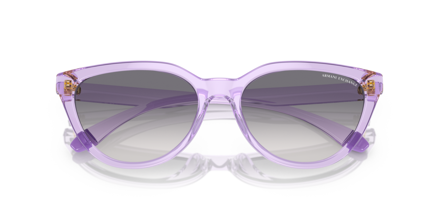 Armani Exchange Shiny Transparent Purple Sunglasses Glasses