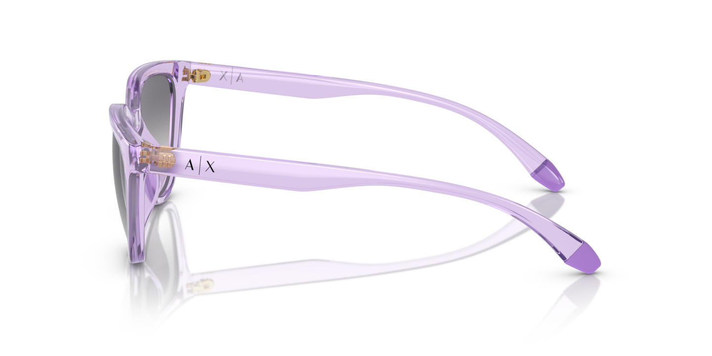 Armani Exchange Shiny Transparent Purple Sunglasses Glasses