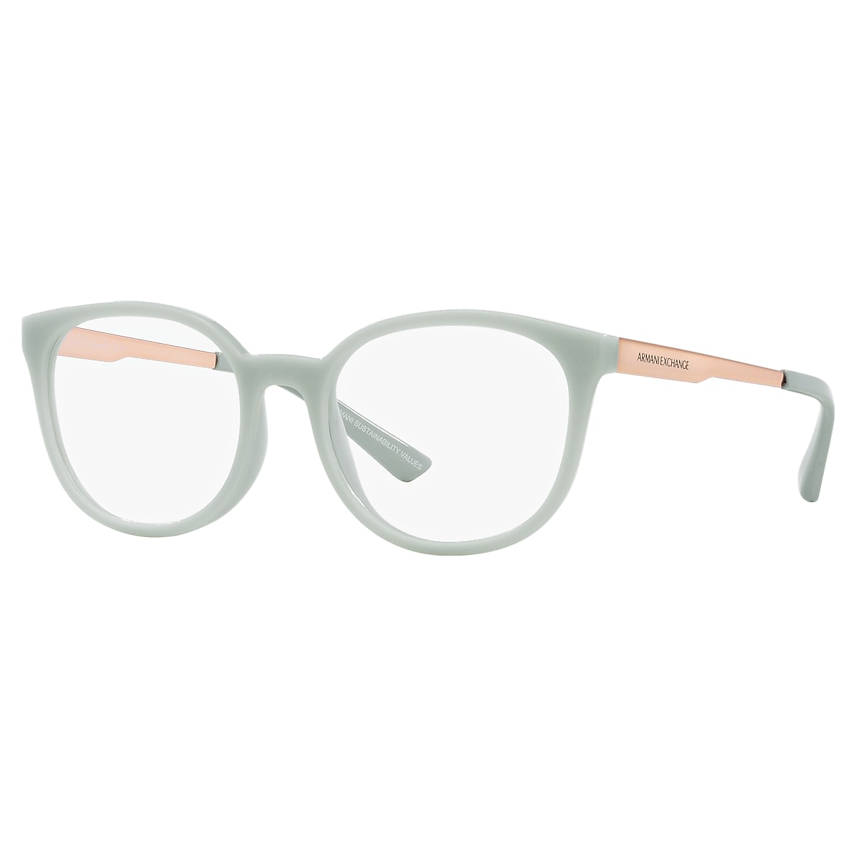 Armani Exchange Shiny Opaline Azure Eyeglasses Glasses