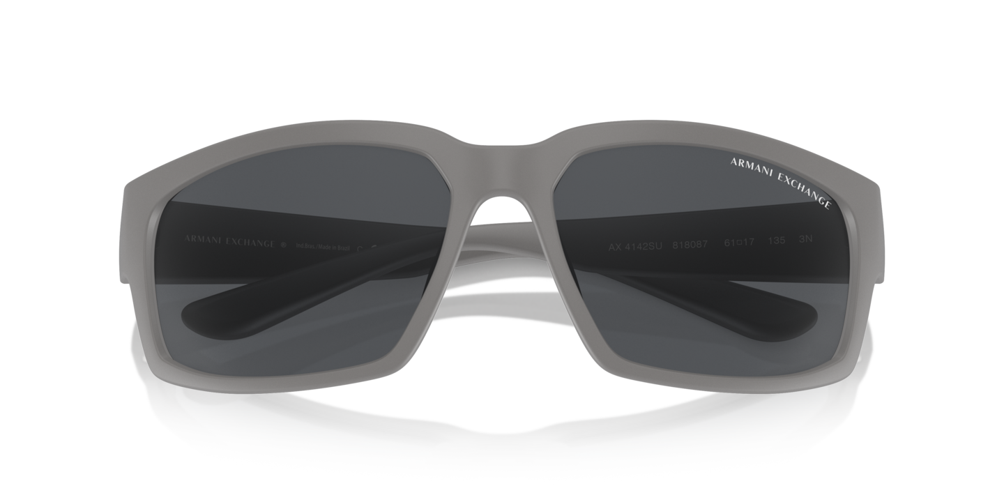 Armani Exchange Matte Grey Sunglasses | Glasses.com® | Free Shipping