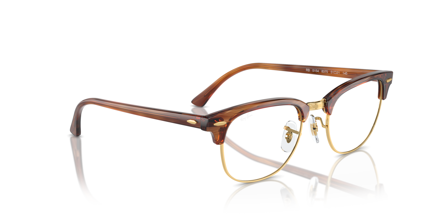 Ray-Ban Striped Brown Eyeglasses | Glasses.com® | Free Shipping