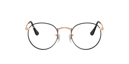 RB3447V Round Metal Optics Ray-Ban Black On Rose Gold