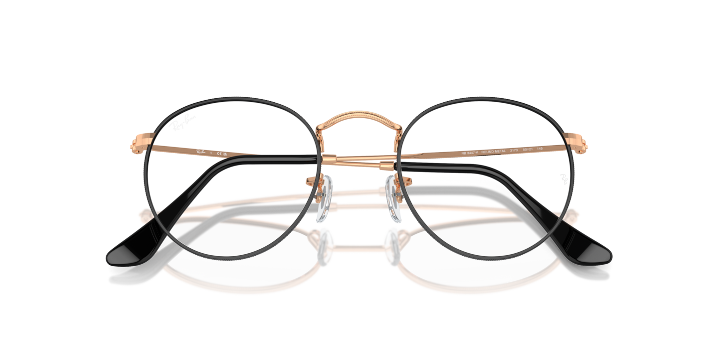 Ray-Ban rb3447v ライトピンク Eyeglasses Ray-Ban RB3447V Round Metal Optics | Free