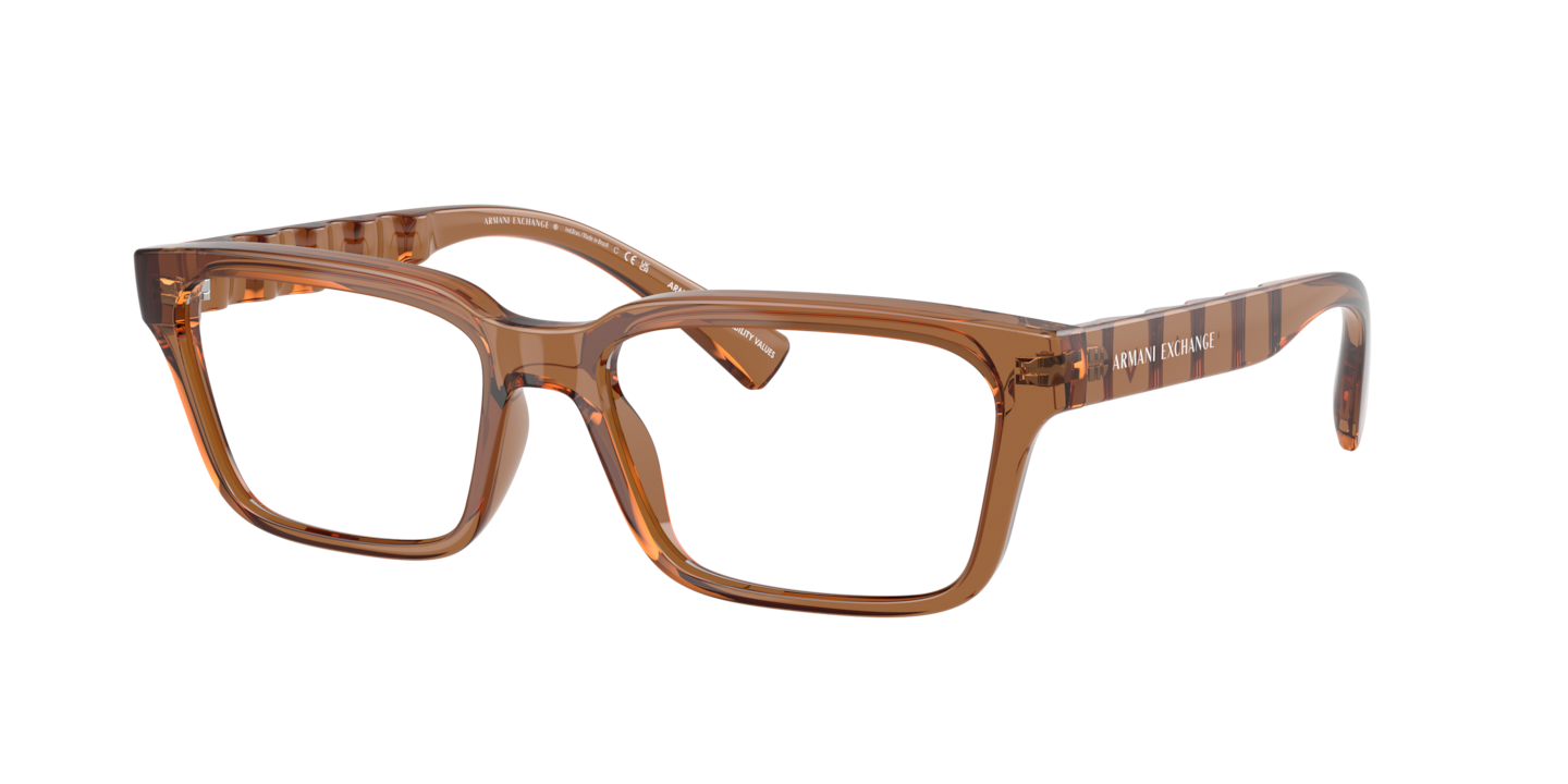 Armani Exchange AX3116 Shiny Transparent Brown