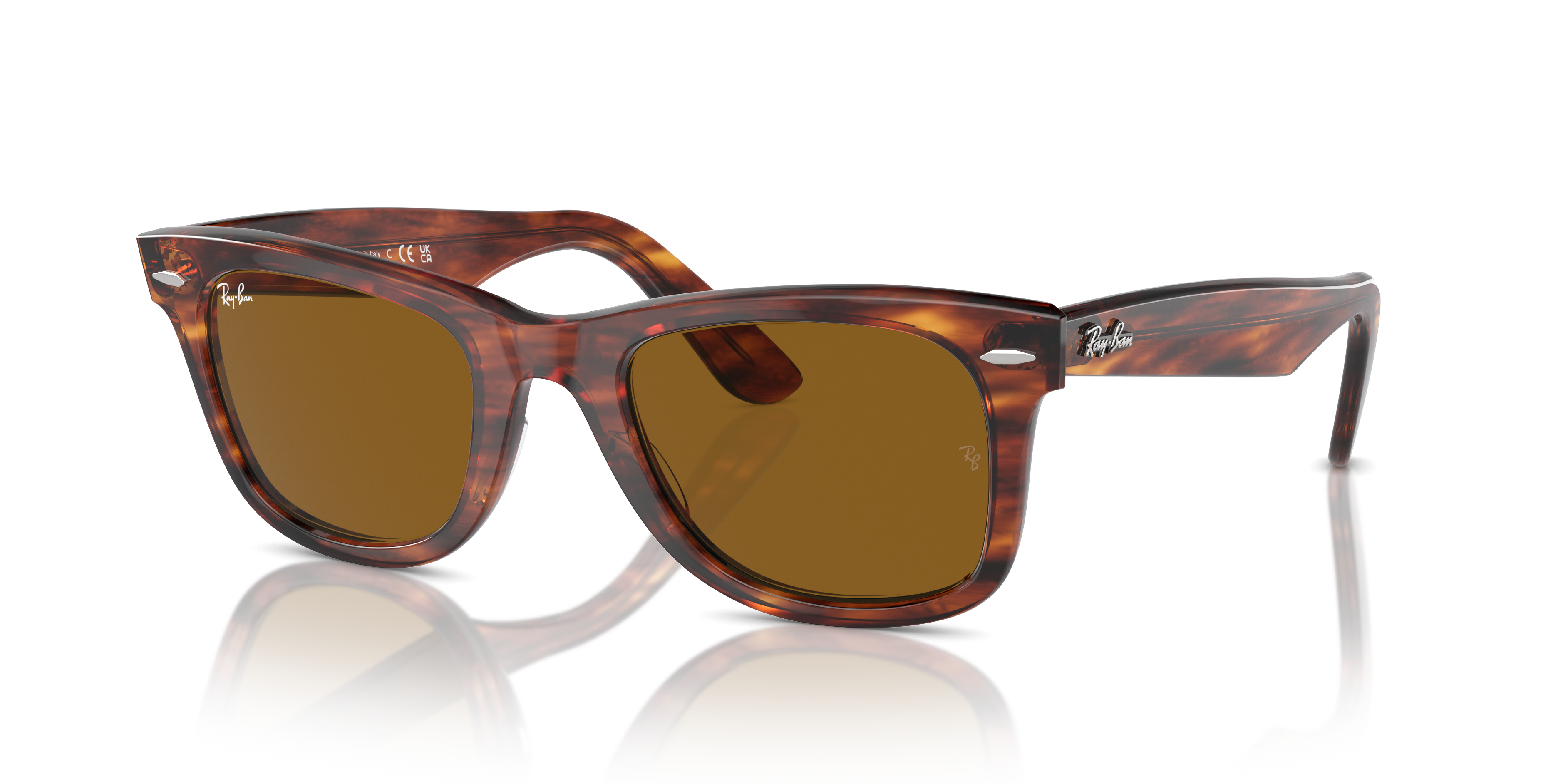 Ray-Ban Unisex Rb2140 Striped Havana Size: Large