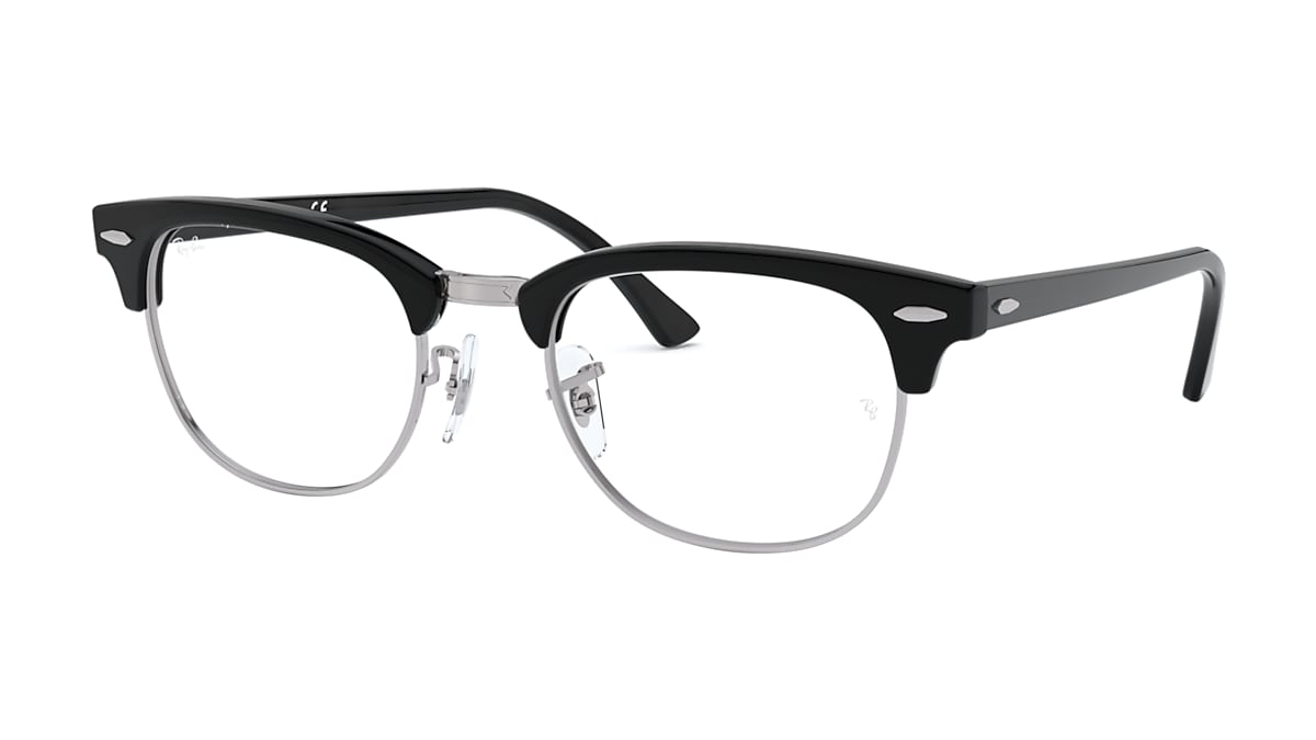 Ray-Ban Black On Silver Eyeglasses ® | Free Shipping