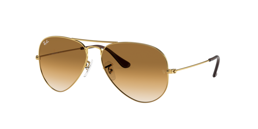 Brown aviator store sunglasses ray ban