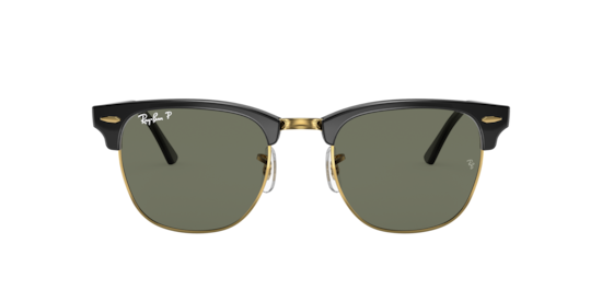 RB3016 Clubmaster Classic Ray-Ban Black On Gold