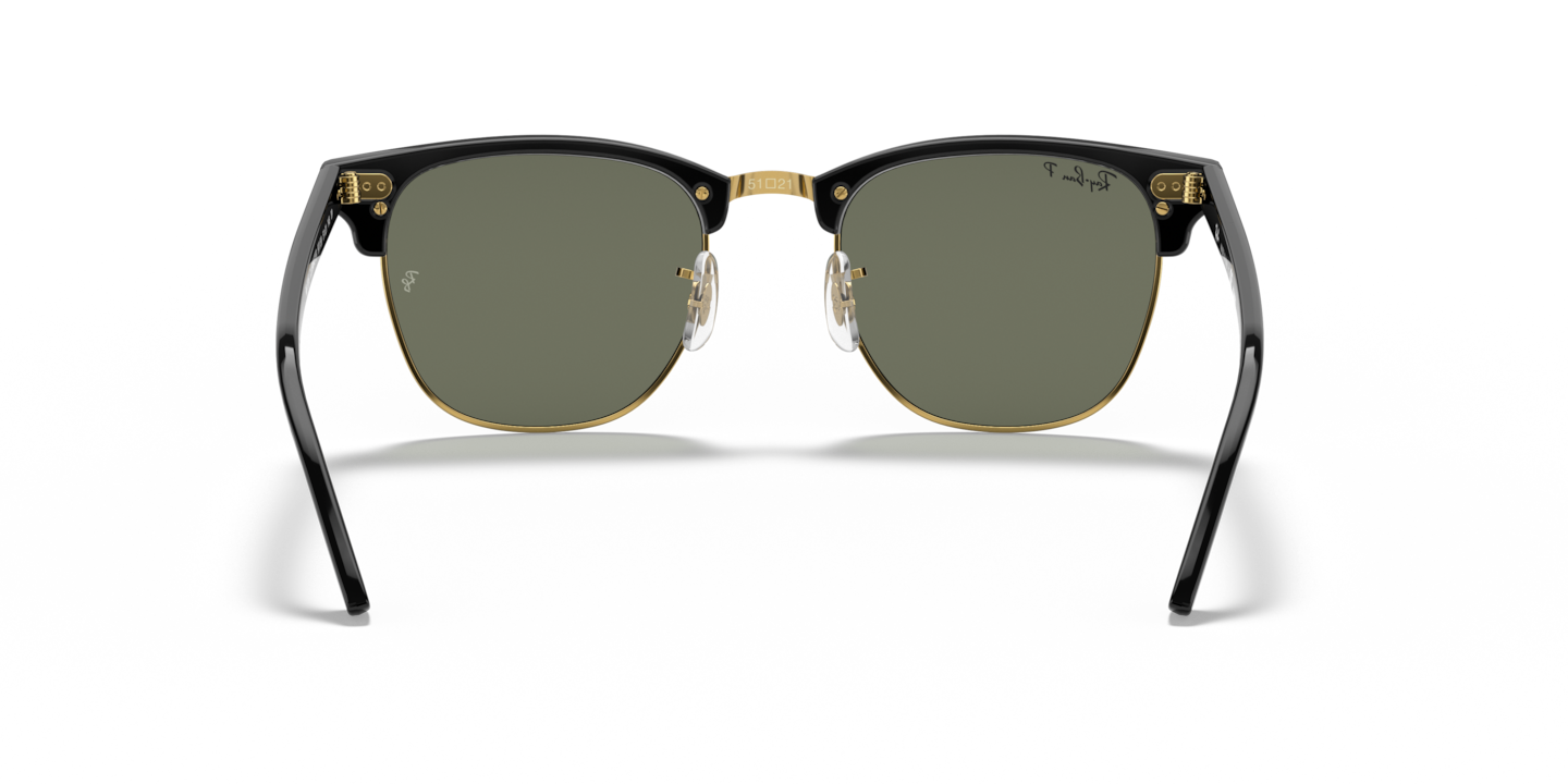 Ray-Ban Black On Gold Sunglasses | Glasses.com® | Free Shipping