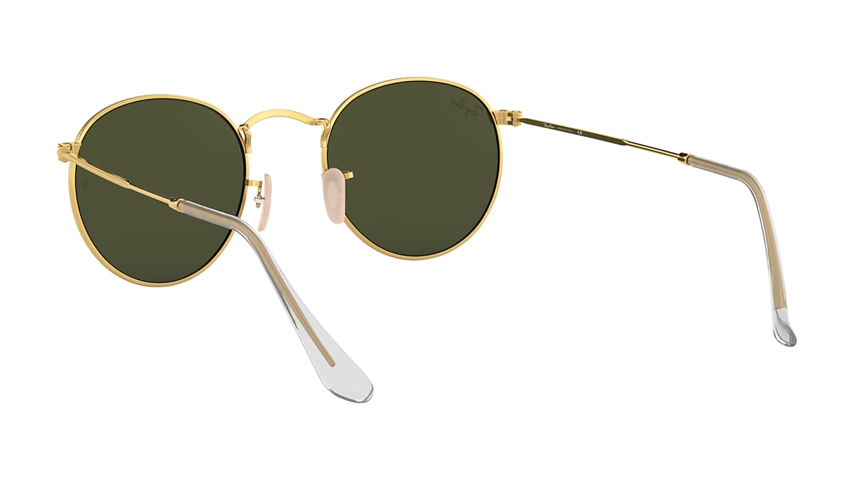 compact Portiek Natuur Ray-Ban Gold Sunglasses | Glasses.com® | Free Shipping