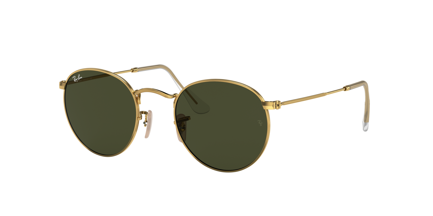 Ray-Ban RB3447 Round Metal Gold