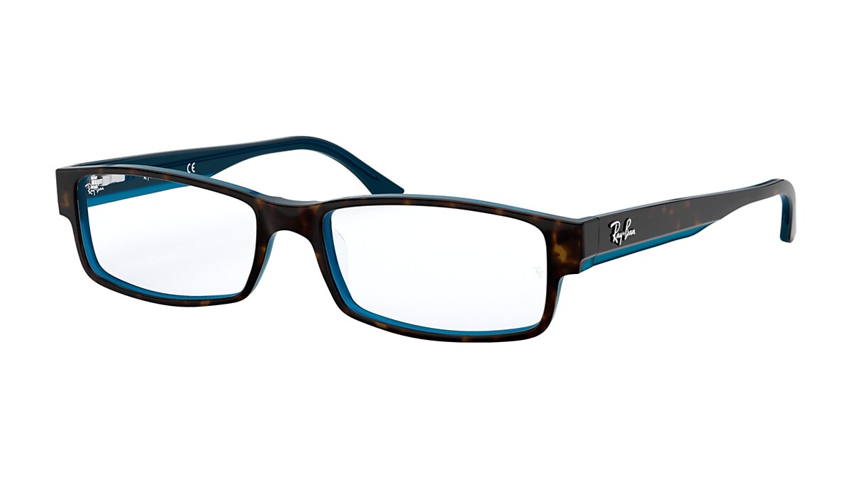jacht Onophoudelijk Gom Ray-Ban Havana On Blue Eyeglasses | Glasses.com® | Free Shipping